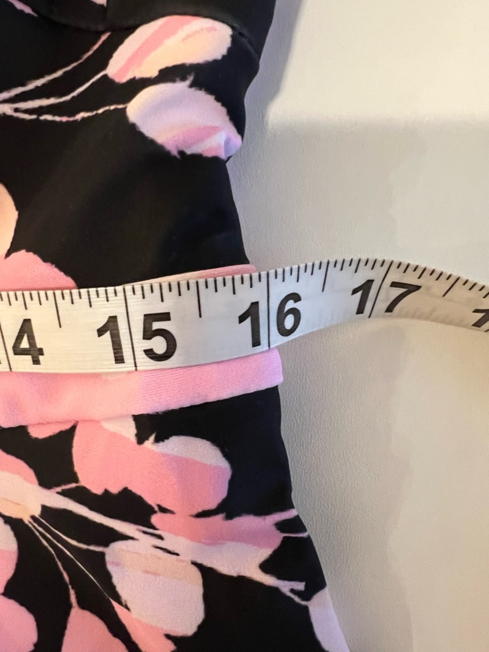 NWOT Black & Pink Floral Tankini Top - Picture 6 of 11